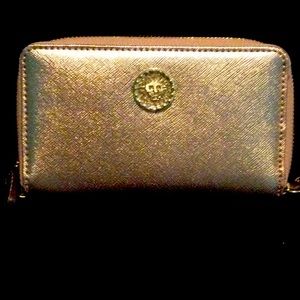 Just reduced❗️Sale price Anne Klein gold metallic wallet / great condition